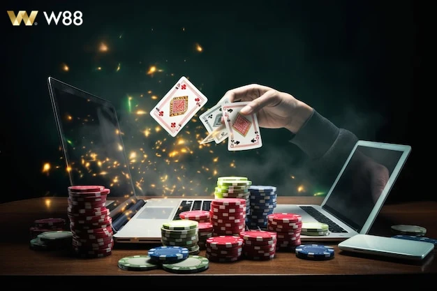 Người chơi tham gia thi đấu Phỏm trực tuyến tại W88